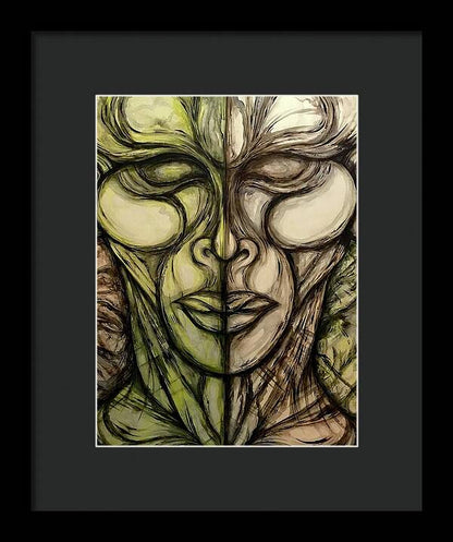 Alien Double - Framed Print