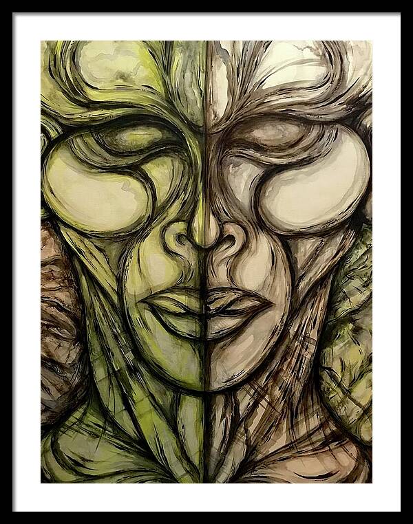 Alien Double - Framed Print