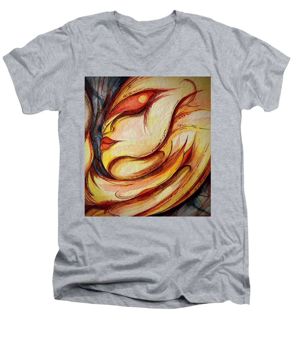 Alien Nap - Men's V-Neck T-Shirt