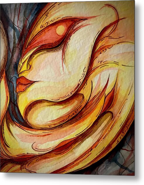 Alien Nap - Metal Print