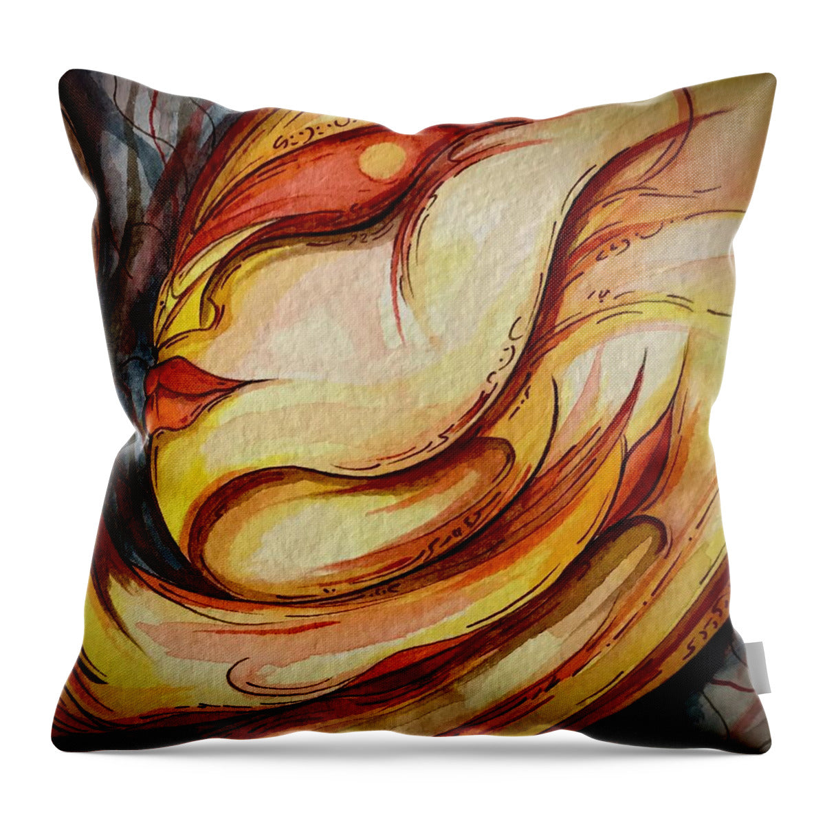 Alien Nap - Throw Pillow