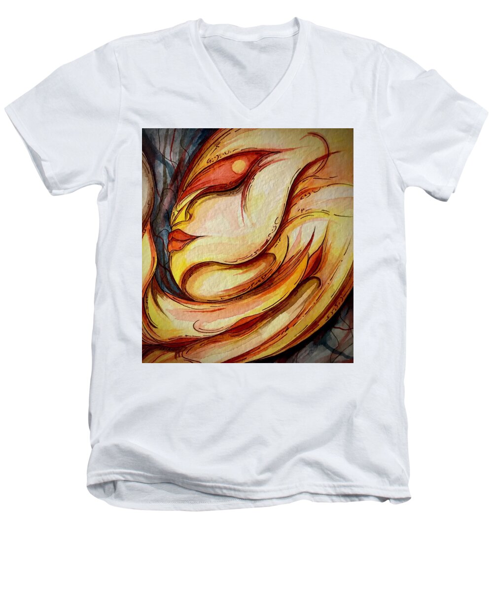 Alien Nap - Men's V-Neck T-Shirt