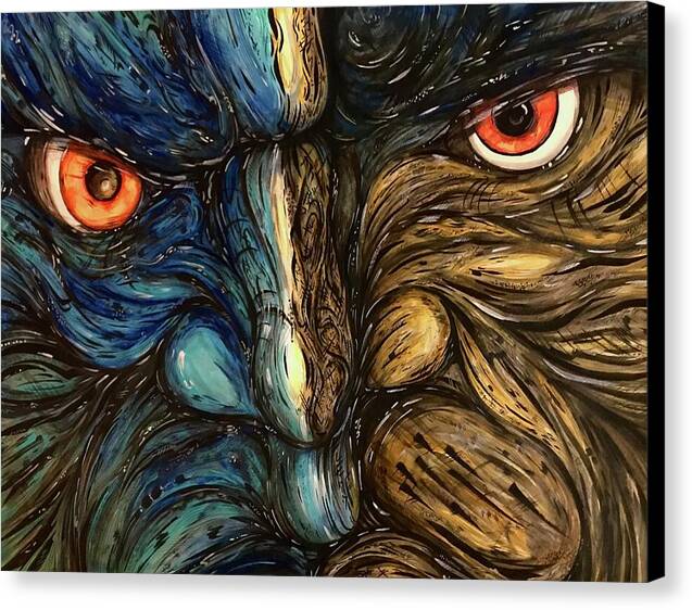 Angry Eyes - Canvas Print