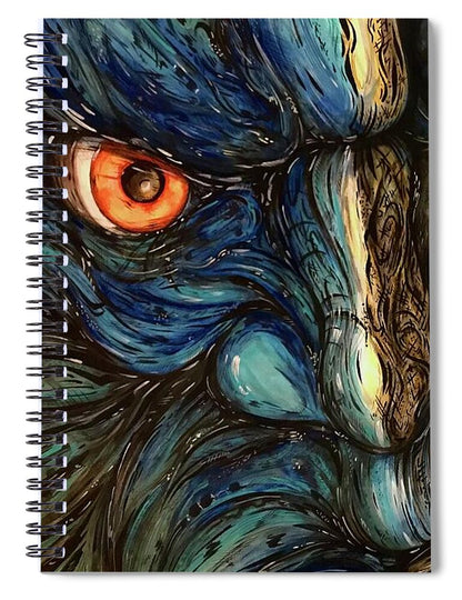 Angry Eyes - Spiral Notebook