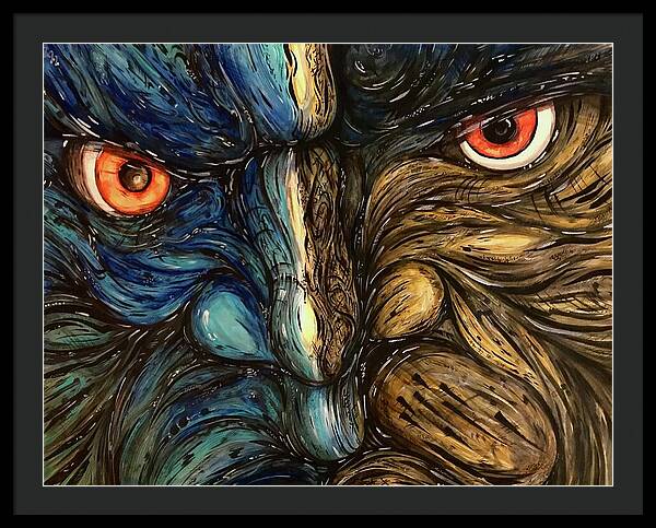 Angry Eyes - Framed Print