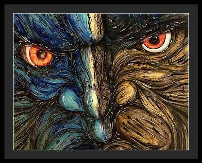 Angry Eyes - Framed Print