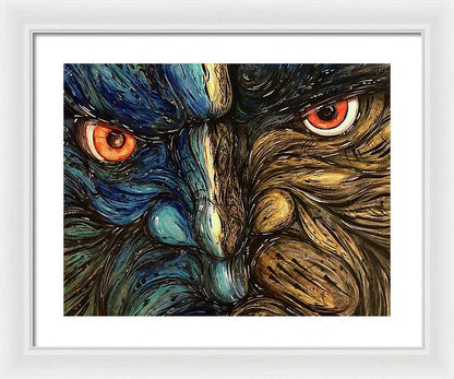 Angry Eyes - Framed Print