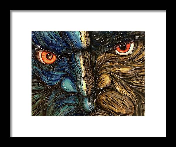 Angry Eyes - Framed Print