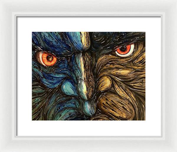 Angry Eyes - Framed Print