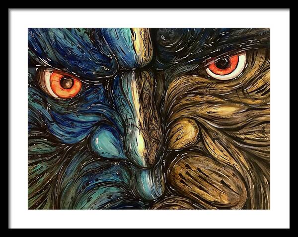 Angry Eyes - Framed Print