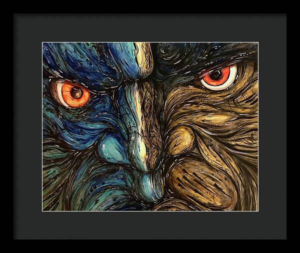 Angry Eyes - Framed Print