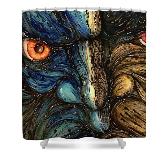 Angry Eyes - Shower Curtain