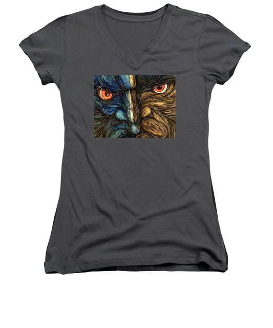 Angry Eyes - Women's V-Neck