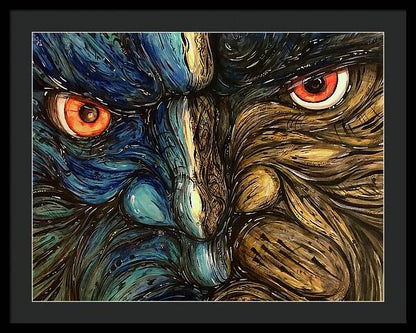 Angry Eyes - Framed Print