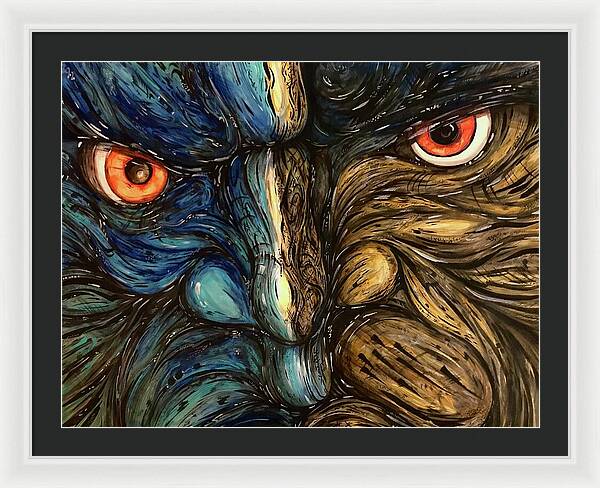 Angry Eyes - Framed Print