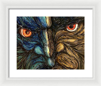 Angry Eyes - Framed Print