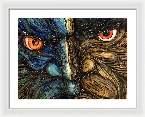 Angry Eyes - Framed Print