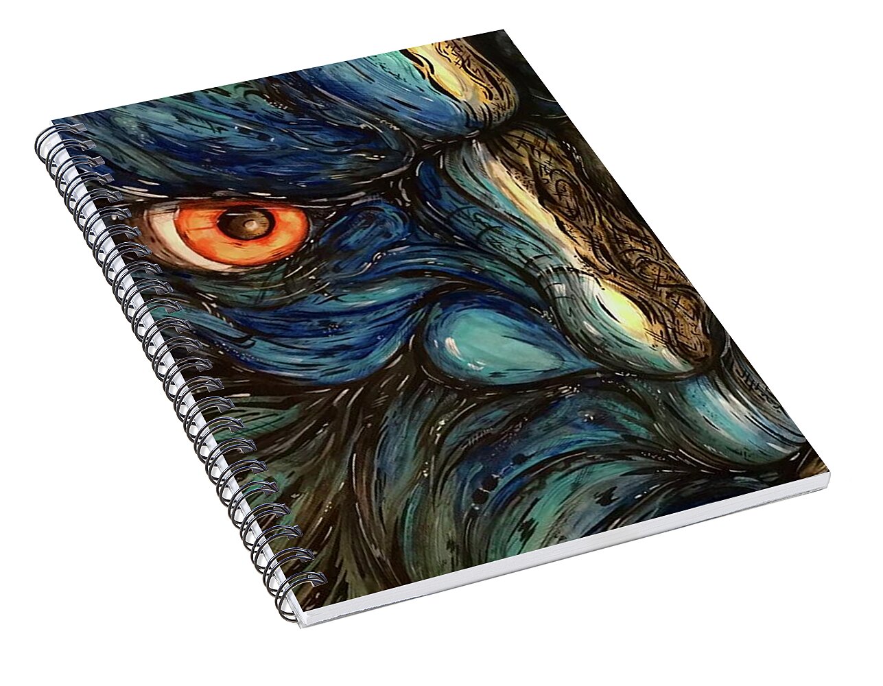 Angry Eyes - Spiral Notebook