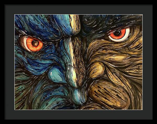 Angry Eyes - Framed Print