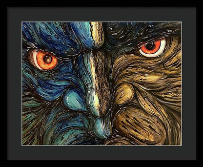 Angry Eyes - Framed Print