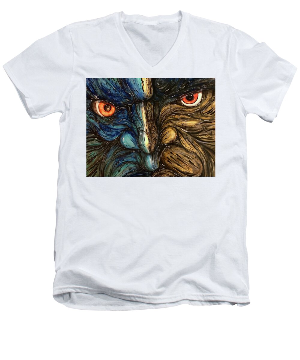 Angry Eyes - Men's V-Neck T-Shirt