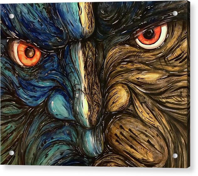Angry Eyes - Acrylic Print