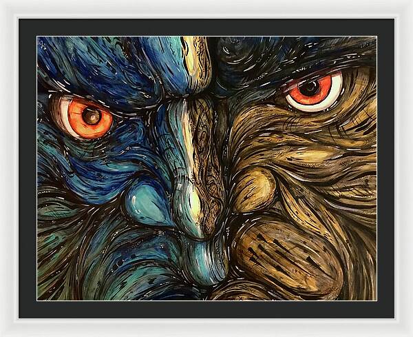 Angry Eyes - Framed Print