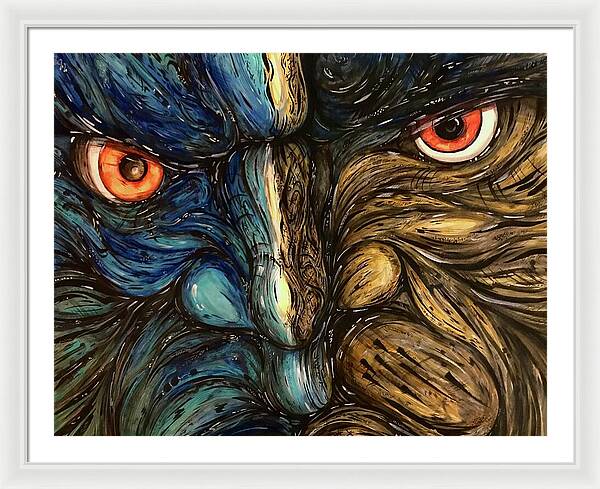 Angry Eyes - Framed Print