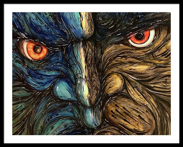 Angry Eyes - Framed Print