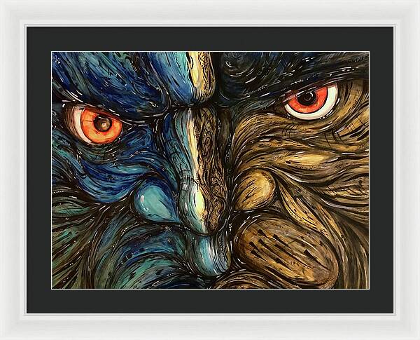 Angry Eyes - Framed Print