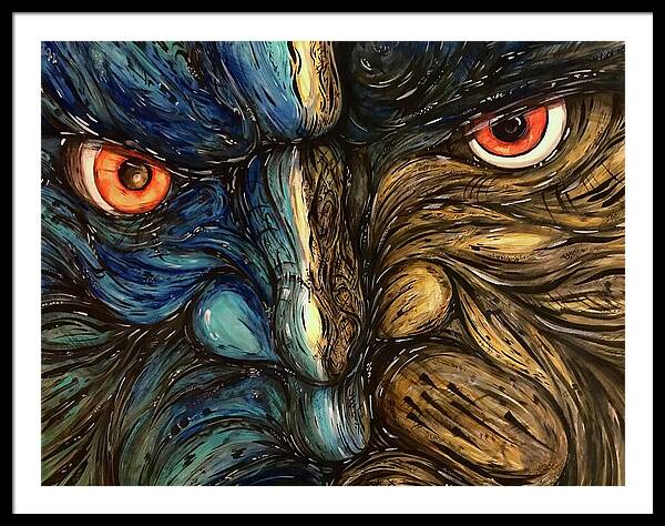 Angry Eyes - Framed Print
