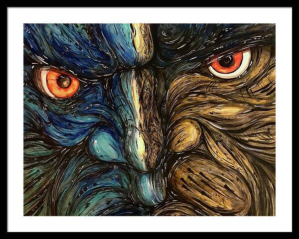 Angry Eyes - Framed Print