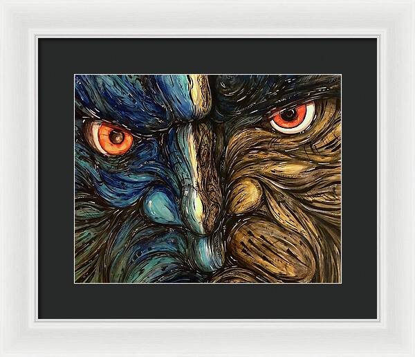Angry Eyes - Framed Print