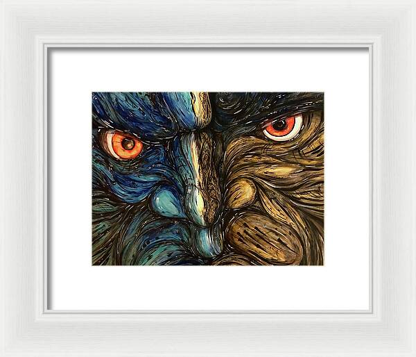 Angry Eyes - Framed Print