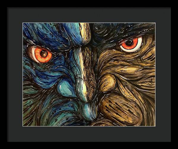 Angry Eyes - Framed Print