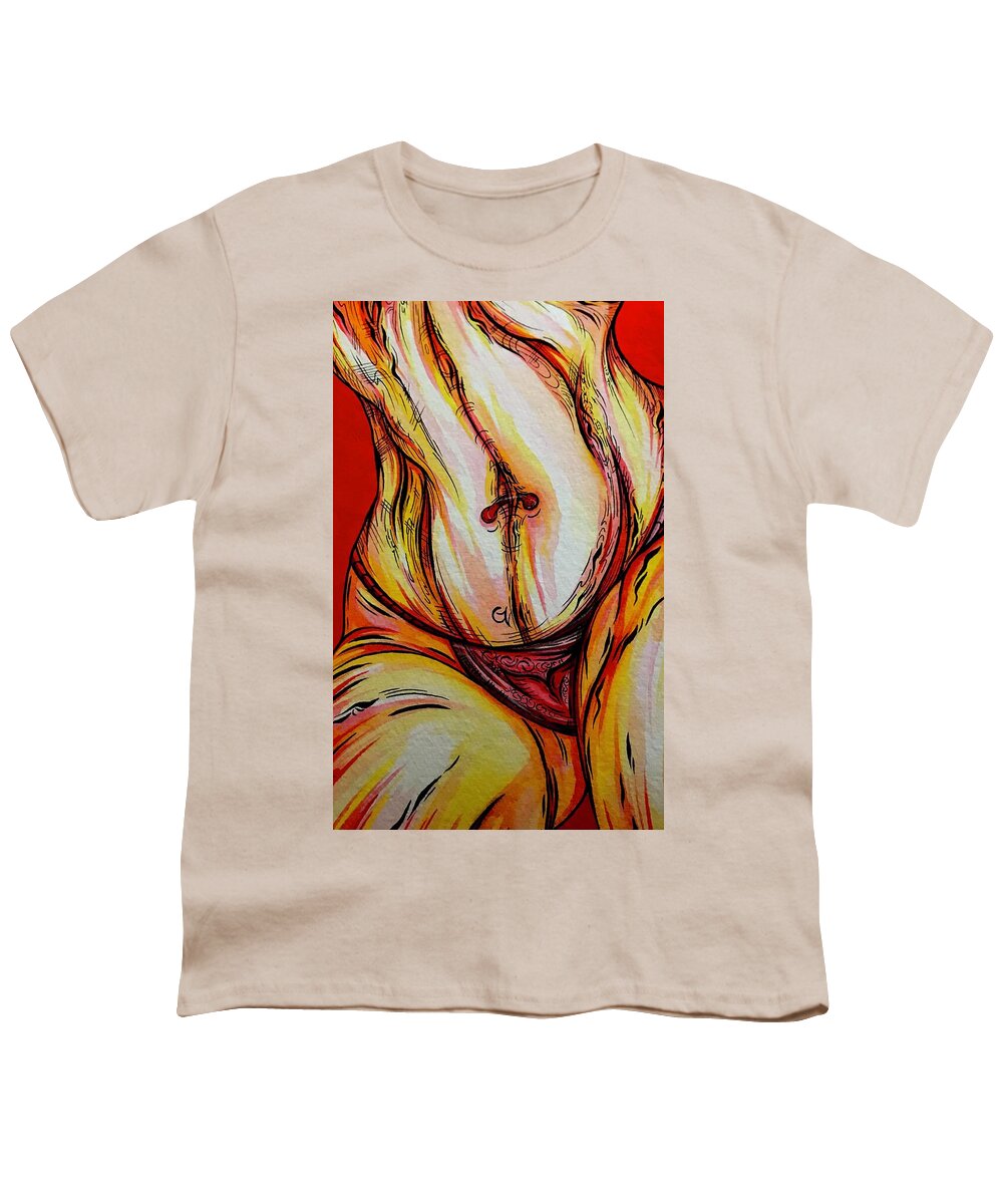 Belly Pierce - Youth T-Shirt
