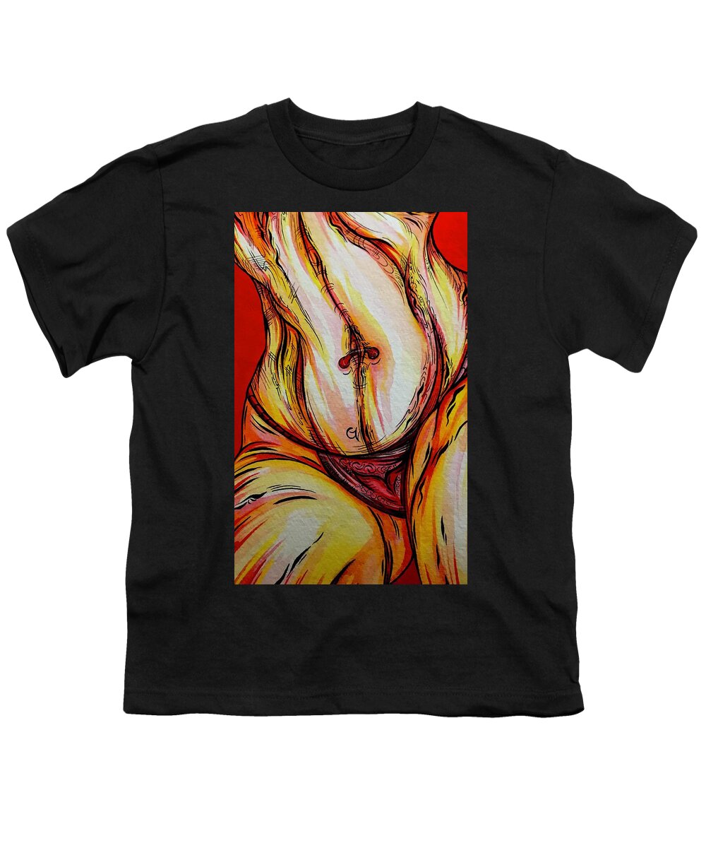 Belly Pierce - Youth T-Shirt