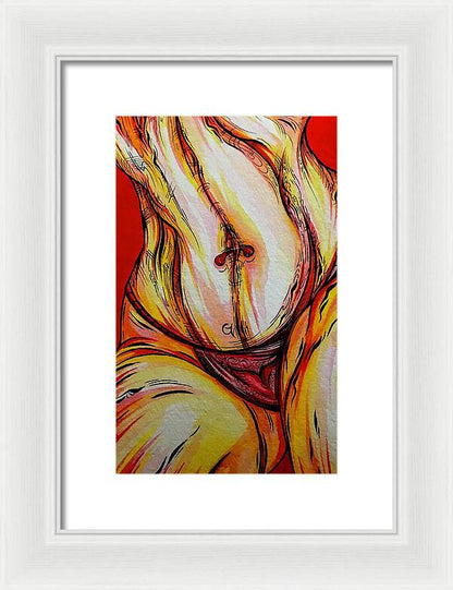 Belly Pierce - Framed Print