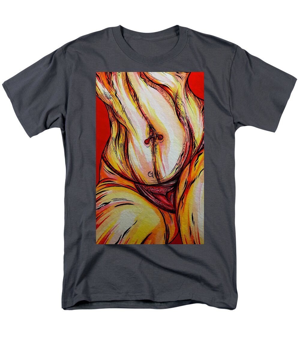 Belly Pierce - Men's T-Shirt  (Regular Fit)