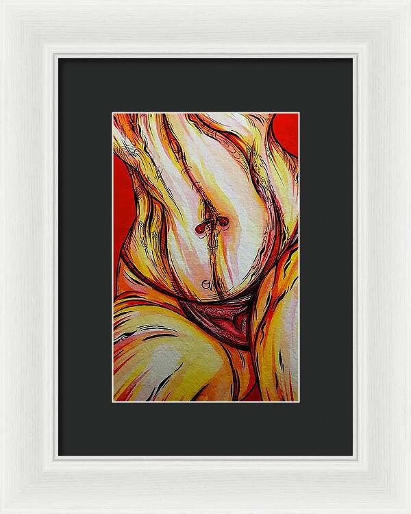 Belly Pierce - Framed Print