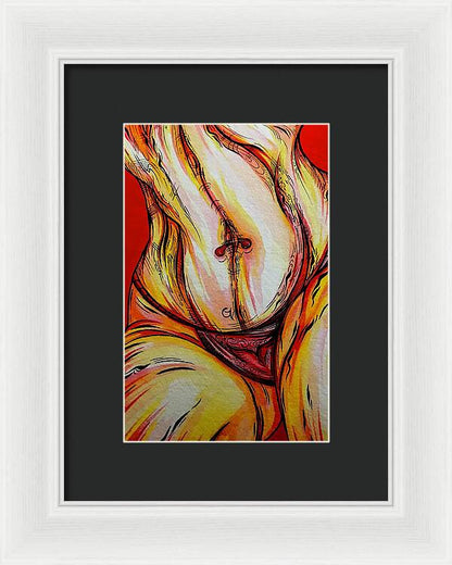Belly Pierce - Framed Print