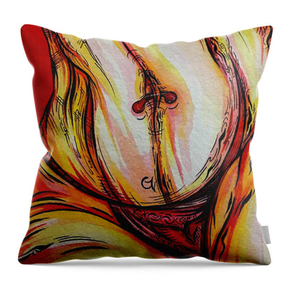 Belly Pierce - Throw Pillow