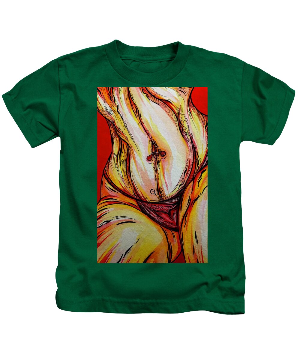 Belly Pierce - Kids T-Shirt