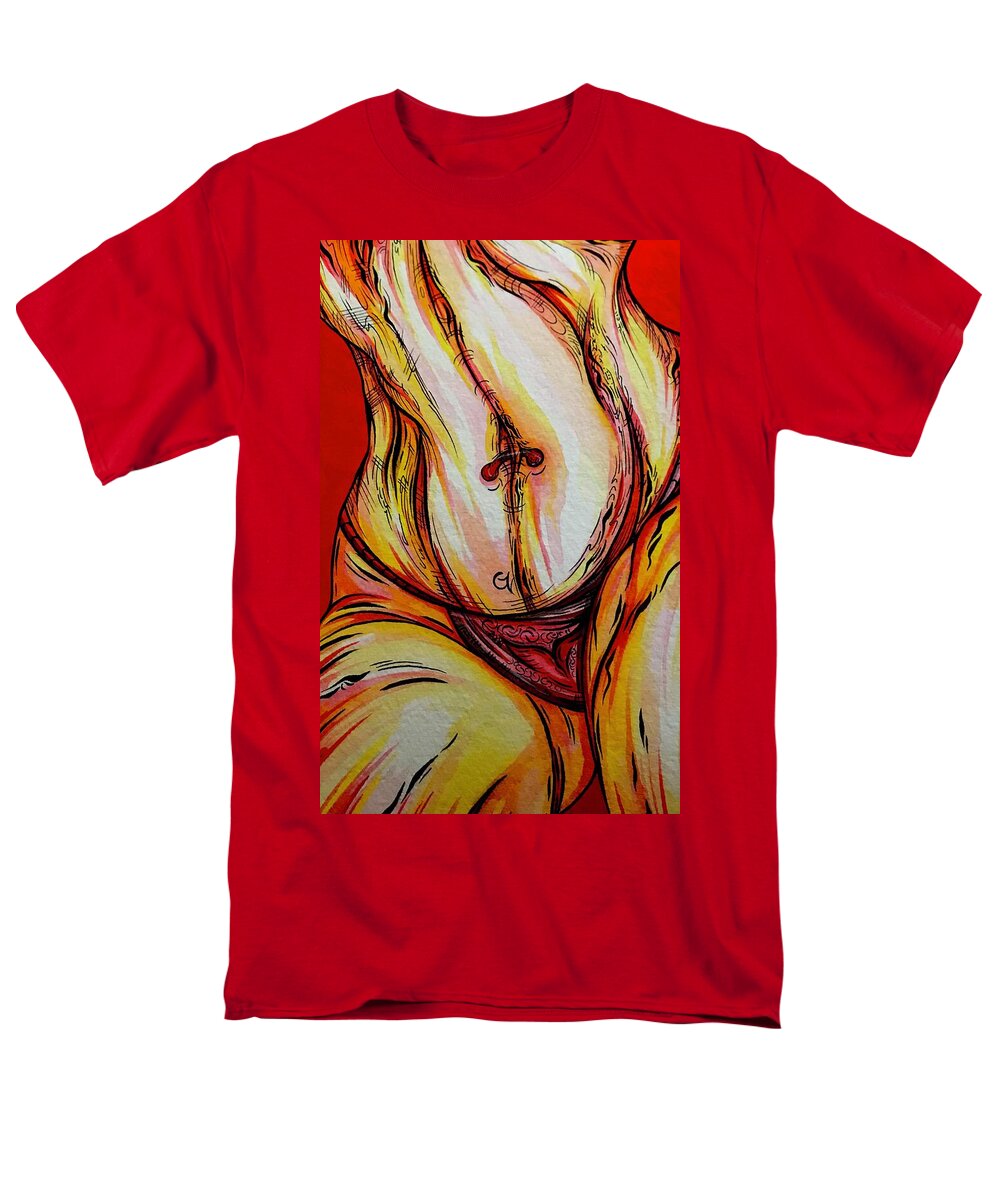 Belly Pierce - Men's T-Shirt  (Regular Fit)