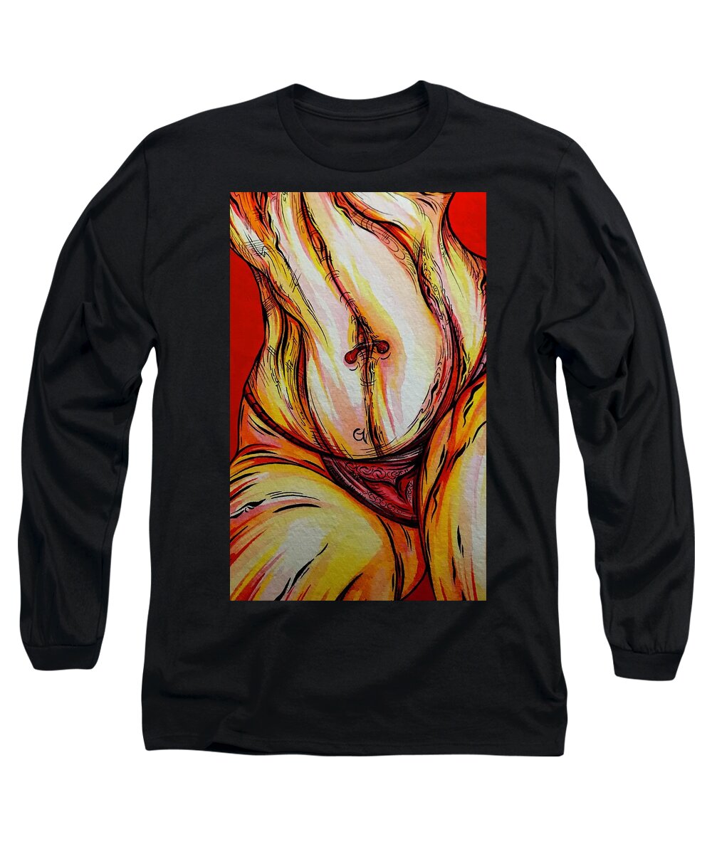 Belly Pierce - Long Sleeve T-Shirt