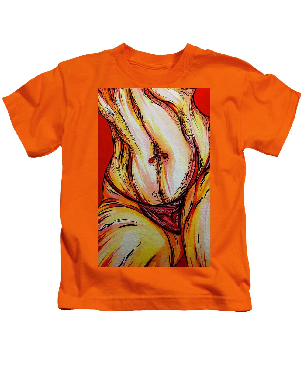 Belly Pierce - Kids T-Shirt