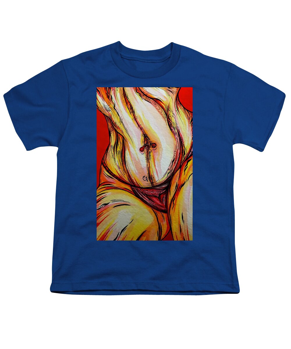 Belly Pierce - Youth T-Shirt