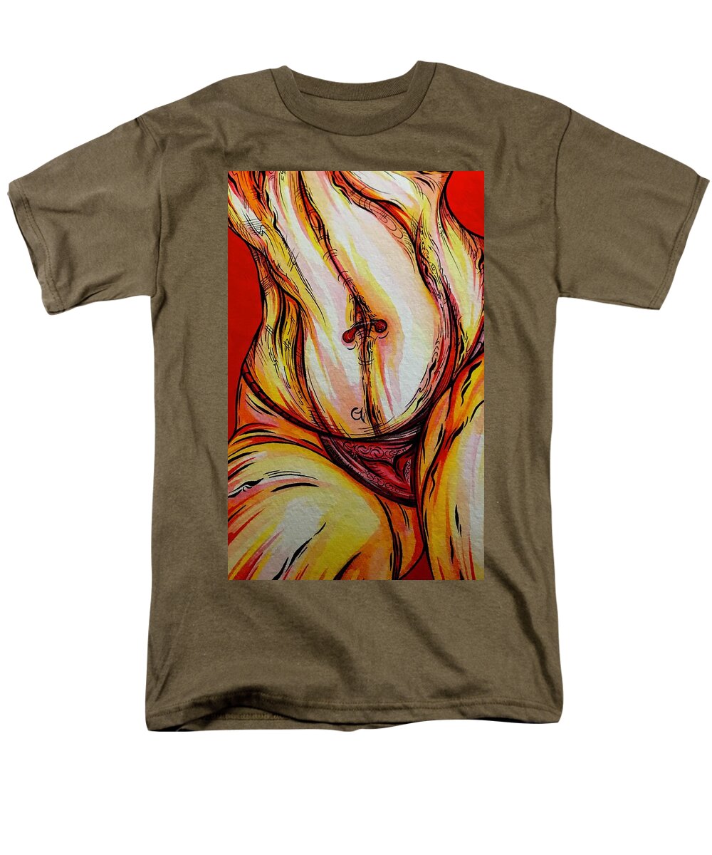 Belly Pierce - Men's T-Shirt  (Regular Fit)