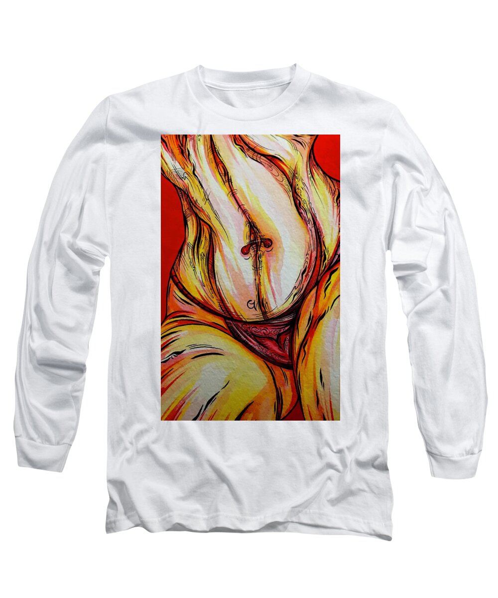 Belly Pierce - Long Sleeve T-Shirt