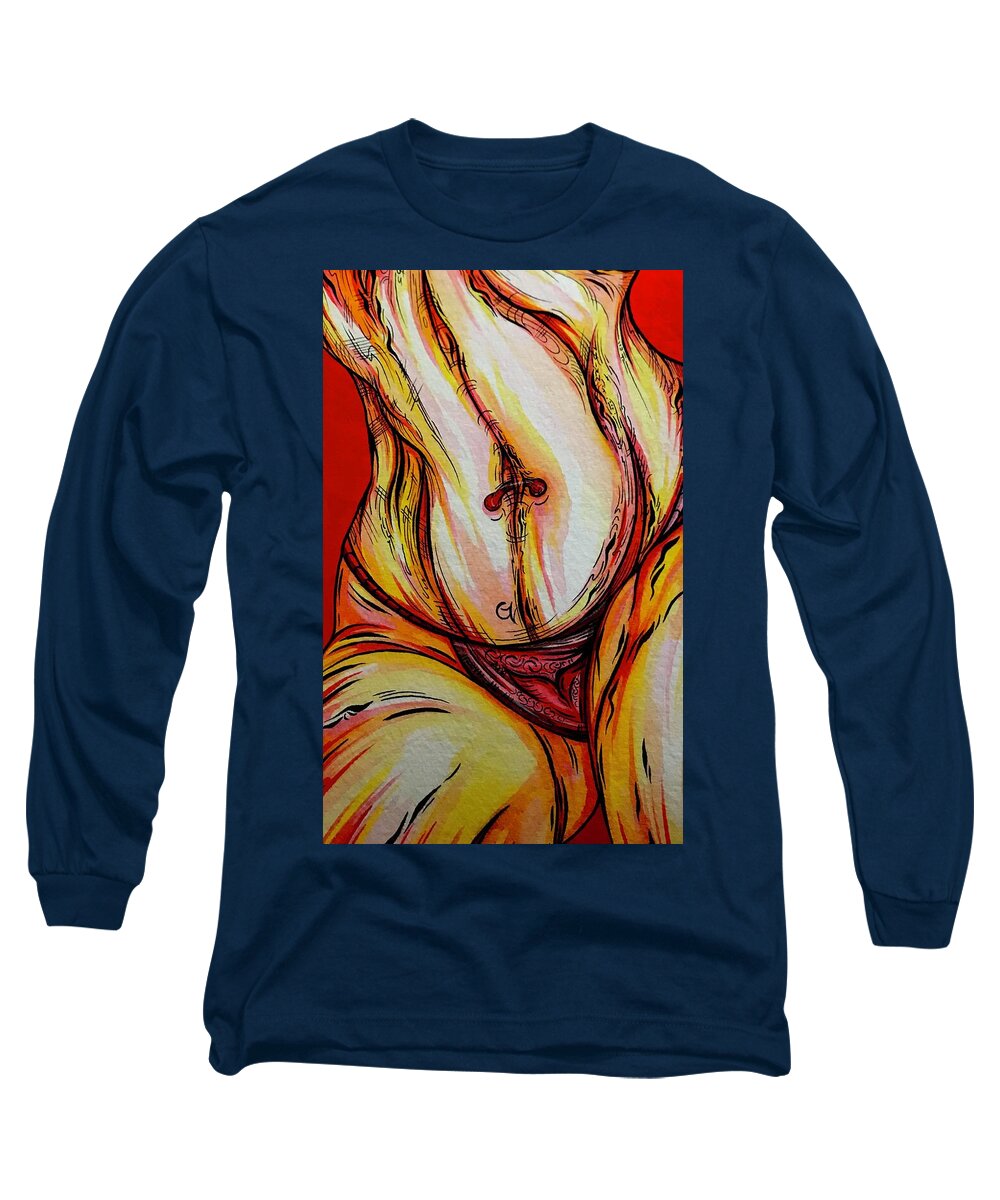 Belly Pierce - Long Sleeve T-Shirt